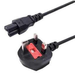 Unique UK 3pin Single Head 1.8M Power cable (3 pack by Valotronics)