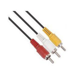 Rca Extended Cable R/Wh/Blk, Retail Box, No Warranty (3 pack by Valotronics)