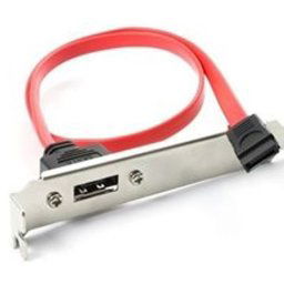 UniQue SATA Female to SATA Male with Bracket (3 pack by Valotronics)