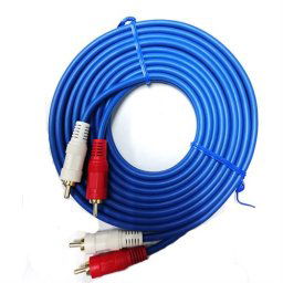 Geeko Audio 2 X RCA Male Cable With Ground 0.8Meter (2 pack by Valotronics)