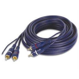 Geeko 2 X RCA Male to Male Audio Cable With Ground (2 pack by Valotronics)