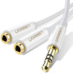 Ugreen 3.5mm Audio Male To 2x Female Audio Splitter (2 pack by Valotronics)