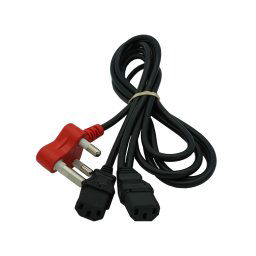 Dedicated 2 Way IEC Power Cable (2 pack by Valotronics)