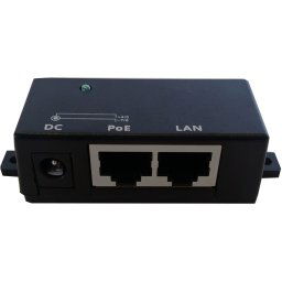 Single Port Fast Ethernet Passive PoE Injector (4 pack by Valotronics)