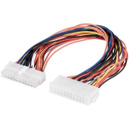 Goobay 24-Pin ATX/eATX Power Extension Cable for PC Motherboard (2 pack by Valotronics)