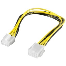 Goobay 8-Pin PC Power Extension Cable (5 pack by Valotronics)