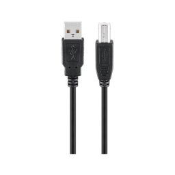 Goobay USB 2.0 Hi-Speed 3m Printer Cable - Black (3 pack by Valotronics)