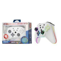Armor3 NuRival Wireless Hall Effect Stick Game Controller For Switch - White