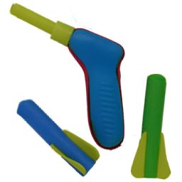 Tevo Pop Shotz Toy Foam Rocket Dart Gun (5 pack by Valotronics)