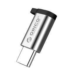 ORICO USB-C to Micro USB OTG Adapter - Silver (6 pack by Valotronics)