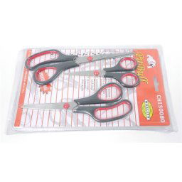 Casey3pc Professional Household Scissor Pack (3 pack by Valotronics)