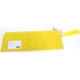 MARLIN 1 POCKET PENCIL BAG-YELLOW (3 pack by Valotronics)