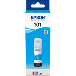 Epson 101 Ink Bottles Cyan 70ml Ecotank L4150 / L4156 / L4160 / L4260 / L6160 / L6170 / L6176 / L6190 / L6270 / L6290 / L6370 / L14150 6000 pages