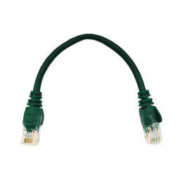 Linkbasic 22cm UTP Cat5e Flylead Green (8 pack by Valotronics)