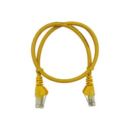 Linkbasic 50cm UTP Cat5e Flylead Yellow (7 pack by Valotronics)