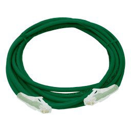 Linkbasic 3 Metre UTP Cat6 Flylead Green (2 pack by Valotronics)
