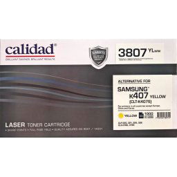 Calidad 3807-YLWW Yellow Toner alternative for SAMSUNG K407
