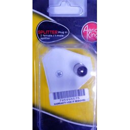 Aerial King Splitter Plug In 2 (2 pack by Valotronics)