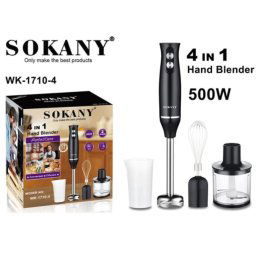 SOKANY 4-in-1 Hand Blender 300W 2-Speed