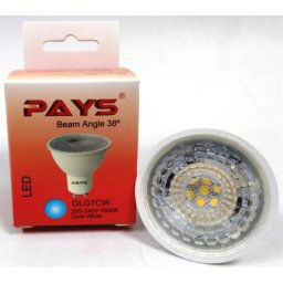 Noble Pays GU10 LED Downlight Lamp Cool White (3 pack by Valotronics)