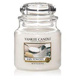 Yankee Candle Baby Powder Medium Jar Retail Box No warranty