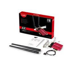 CUDY WE3000S AX5400 WIFI6E & BLUETOOTH TRI-BAND PCI EXPRESS CARD WITH FIXED DUAL ANTENNA