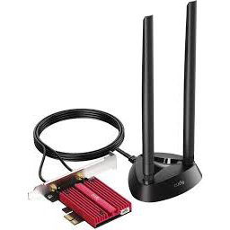 CUDY WE4000 AX5400 WIFI6E & BLUETOOTH TRI-BAND PCI EXPRESS CARD WITH EXTERNAL DUAL ANTENNA