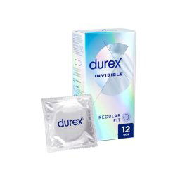 Durex Invisible Condoms Regular Fit | 12 Pack