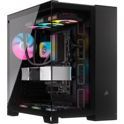Corsair iCUE Link 6500X RGB Mid-Tower Dual Chamber PC E-ATX case - Black