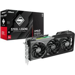 Asrock Radeon RX 9070 XT Steel Legend Dark 16GB PCI-e 5.0 x16 Graphics card, DP, HDMI