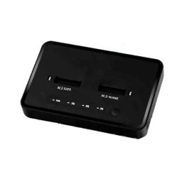 Dual Bay M.2 SSD Dock with Clone