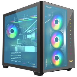 Armaggeddon Tessaraxx Core 12 Air E-ATX Gaming Case - Black