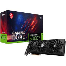MSI nVidia RTX 5060 Ti Gaming Duke 3x OC 8GB PCI-e 5.0 x16 Graphics card, DP, HDMI