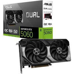 Asus Dual Geforce RTX 5060 OC Edition 8GB GDDR7 PCI-e 5.0 x16 Graphics card, HDMI, DP
