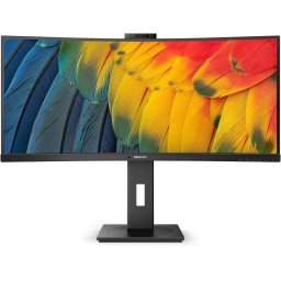 Philips 34B1U5600CH 34" VA WQHD 3440x1440 120Hz Curved LED backlit Monitor, HDMI, DP, Type-C