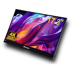 Verbatim 17.3" IPS 4K 3840x2160 Portable Touchscreen Monitor, Type-C, HDMI