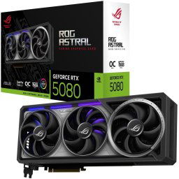 Asus ROG Astral nVidia Geforce RTX 5080 16GB GDDR7 PCI-e 5.0 x16 Graphics card, DP, HDMI