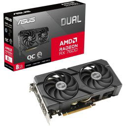 Asus Dual Radeon RX 7600 Evo OC Edition 8GB GDDR6 PCI-e 4.0 x16 Graphics card, DP, HDMI