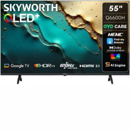 Skyworth Q6600H 55" QLED Google LED TV *TV license*