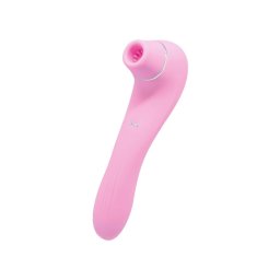 Wooomy Smoooch Clitoral Vibrator - Black - Pink