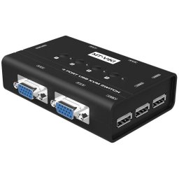 4 Port Manual VGA USB KVM Switch