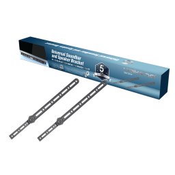 Volkano Steel series Soundbar and Speaker TV bracket - Black