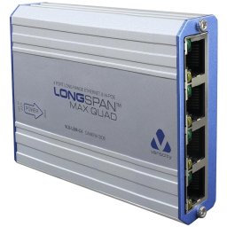 Veracity VLS-LSM-C4 Longspan Max Quad 4 port camera Adapter for Long-Range Ethernet & High-Power PoE