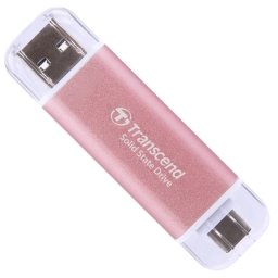 Transcend ESD310 2TB USB3.2 Type-A & C OTG Compact Portable SSD - Pink