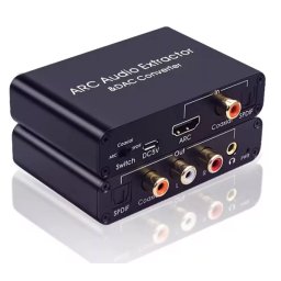 4K Ultra HD HDMI ARC Audio Extractor with Digital Audio Converter (DAC)