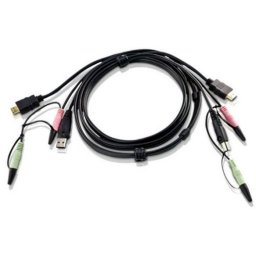 Aten 2L-7D02UH 1.8M USB HDMI KVM Cable with Audio