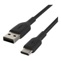 Belkin Type-A to Type-C Braided USB Cable 1m Black