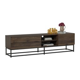 Bragg Capri 1.8m TV Stand, Walnut & Black