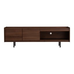 Bragg Denver 1.8m TV Stand, Walnut & Black