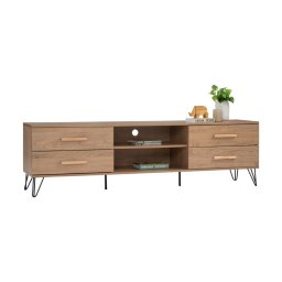 Bragg Samos 1.8m TV Stand, Oak & Black
